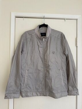 Biltmore Light Gray Men’s Zip-Front Jacket size M